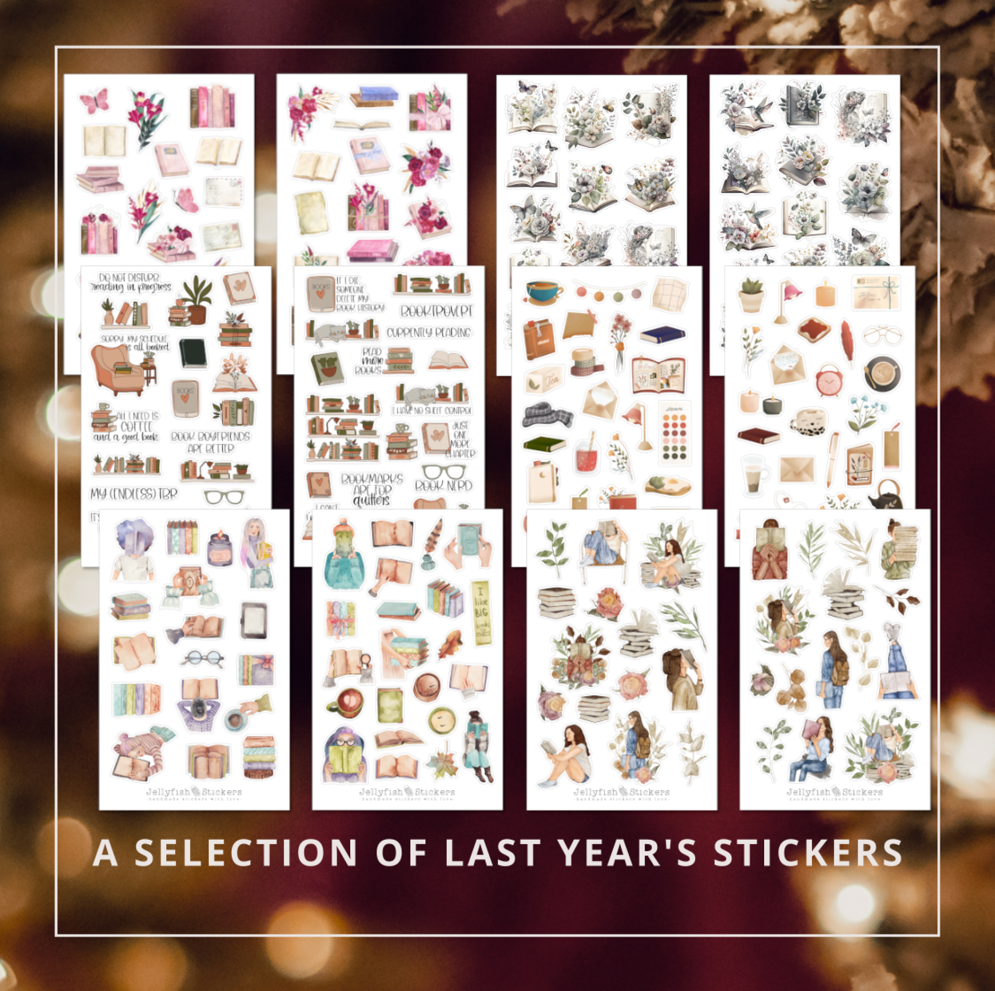 VORBESTELLUNG + BONUS - Sticker Adventskalender 2025: BOOK LOVER